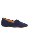 Leonardo Women'S Pointed Ballerina Shoes In Blue Suede