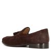 Leonardo Handmade Suede Moccasin With Brown Tassels