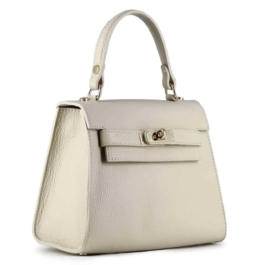 Leonardo Lady K Women'S Handbag In Beige Leather