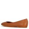 Leonardo Handmade Women'S Casual Ballet Flat In Smooth Brown Leather