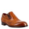 Leonardo Elegant Sienna Brown Oxford For Men In Leather