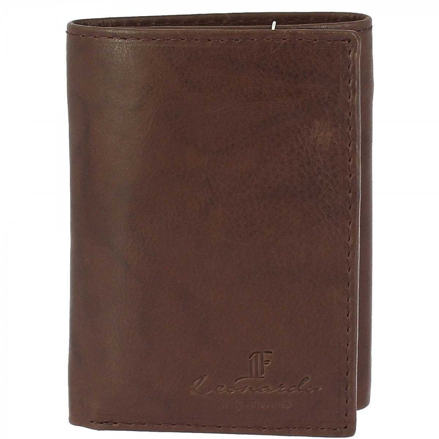 Leonardo Uni Sauvage Wallet In Calfskin For Banknote Cards