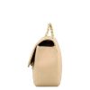 Leonardo Medium Vanity Shoulder Bag In Beige Quilted Leather