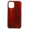 Leonardo Iphone Cover In Hand-Buffed Brandy-Colored Leather