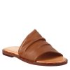 Leonardo Women'S Brown Leather Band Sandal