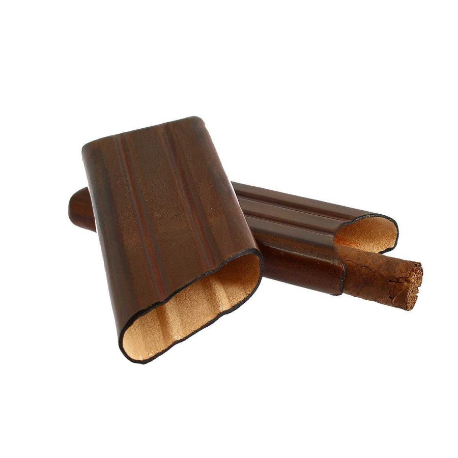 Leonardo Cigar Holder Made Of Pocket Leather Available In Two Colours