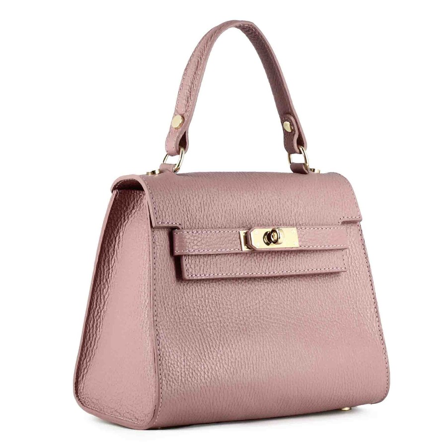 Leonardo Lady K Women'S Handbag In Pink Leather