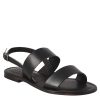 Leonardo Euforia Women'S Ancient Roman Style Sandals In Black Leather