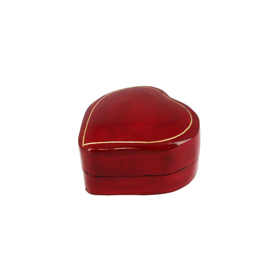 Leonardo Heart-Shaped Wedding Favor Jewelry Box Made Of Leather For Jewelry