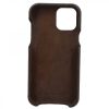 Leonardo Iphone Cover In Hand-Buffed Dark Brown Leather