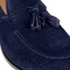 Leonardo Handmade Suede Moccasin With Blue Tassels