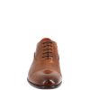 Leonardo Handmade Brogue Men'S Lace-Up Shoes In Brandy Leather