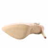 Leonardo Handmade Women'S High Heel Slingback Pumps In Nude Suede