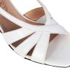 Leonardo Classic Multi-Strap Women'S Sandal In White Patent Leather