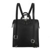 Leonardo Casual Women'S Backpack In Black Leather