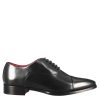 Leonardo Oxford Shoes With Black Leather Toe Cap