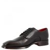 Leonardo Elegant Handcrafted Men'S Brogues Shoes In Black Leather