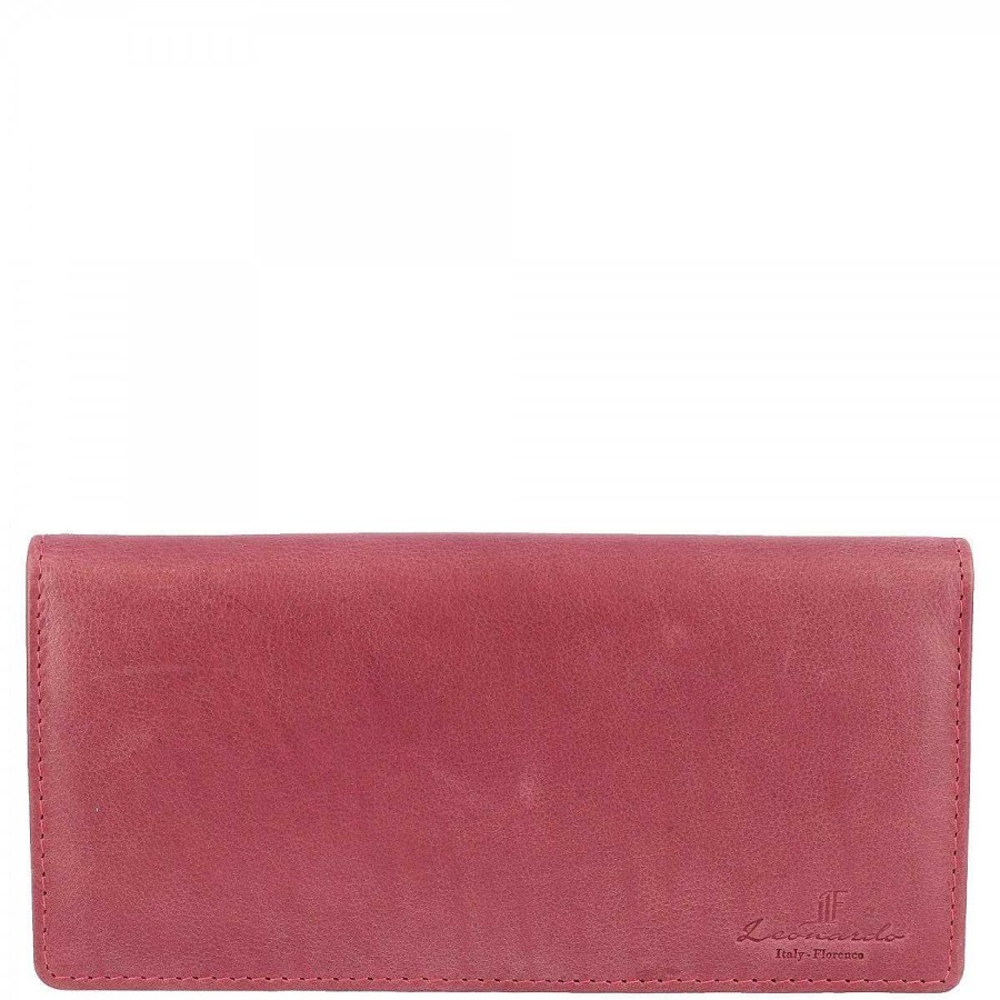 Leonardo Women'S Wallet Made Of Nappa Leather For Banknotes And Credit Cards In Various Colours