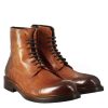 Leonardo Men'S High Diver Amphibian Boot In Tan-Coloured Washed Leather