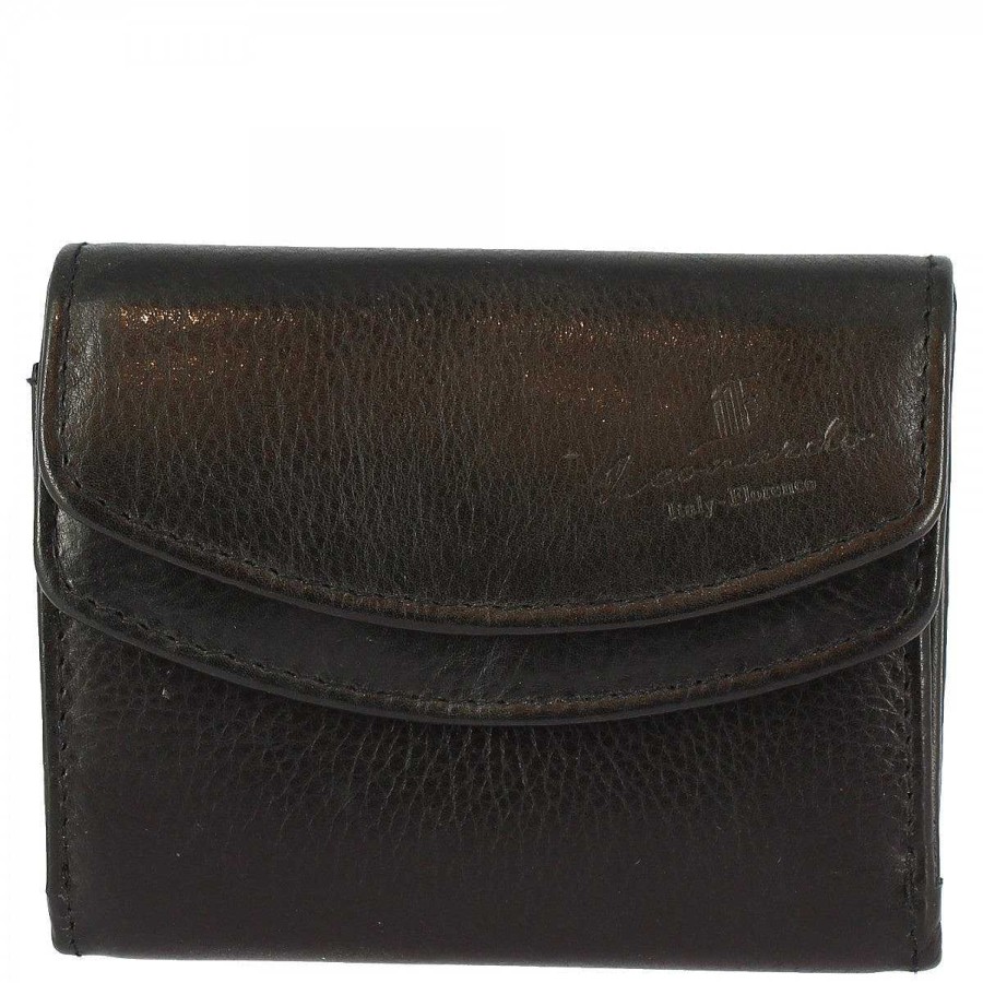 Leonardo Women'S Sauvage Handmade Leather Wallet With Card Holder And Banknote Compartments