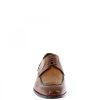 Leonardo Handmade Men'S Lace-Up Shoes In Brown Calfskin