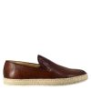 Leonardo Elegant Brandy Brown Men'S Sneaker In Smooth Leather