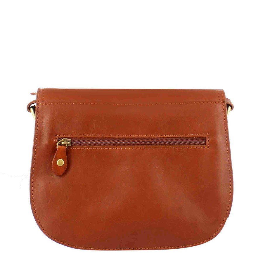 Leonardo Essential Women'S Bag In Brown Smooth Leather