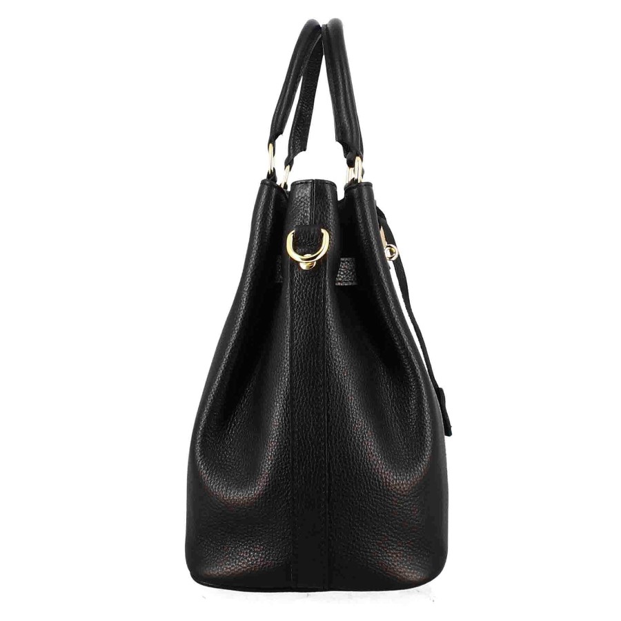 Leonardo Frida Leather Handbag With Removable Black Shoulder Strap