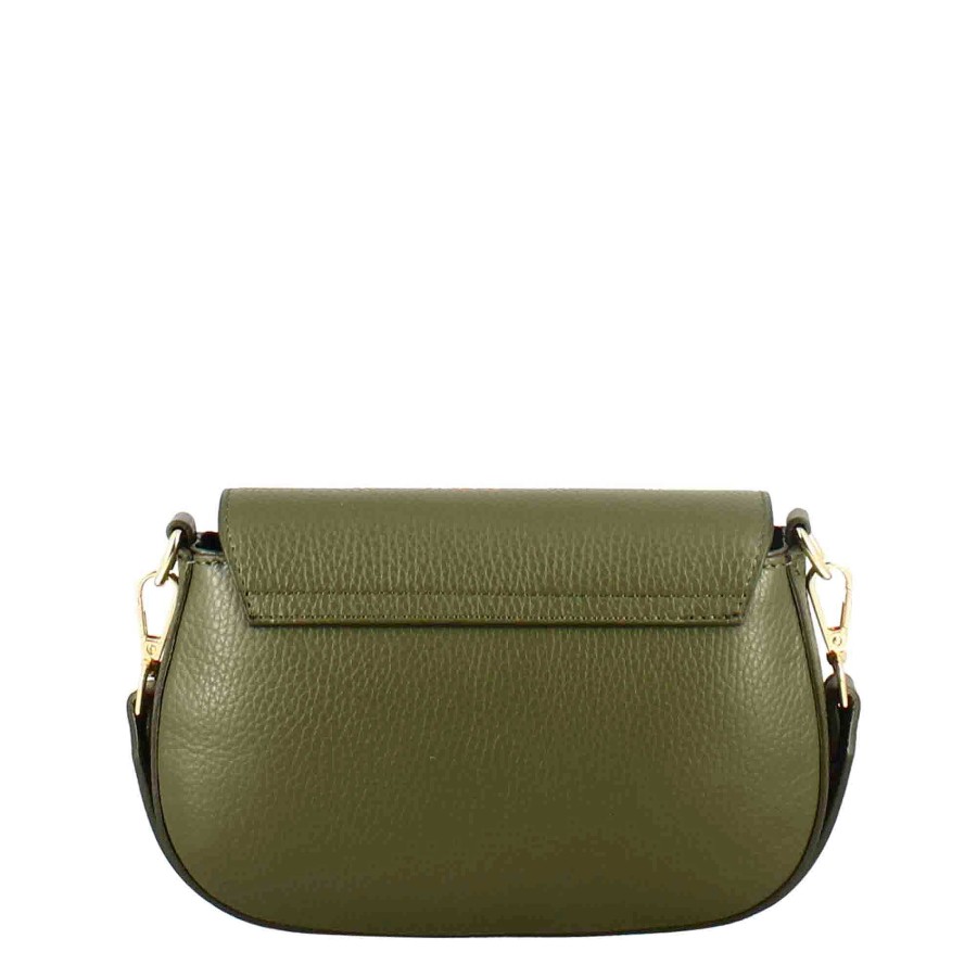 Leonardo Grace Handbag For Women In Green Leather