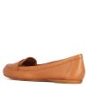 Leonardo Classic Women'S Ballet Flat In Brown Leather