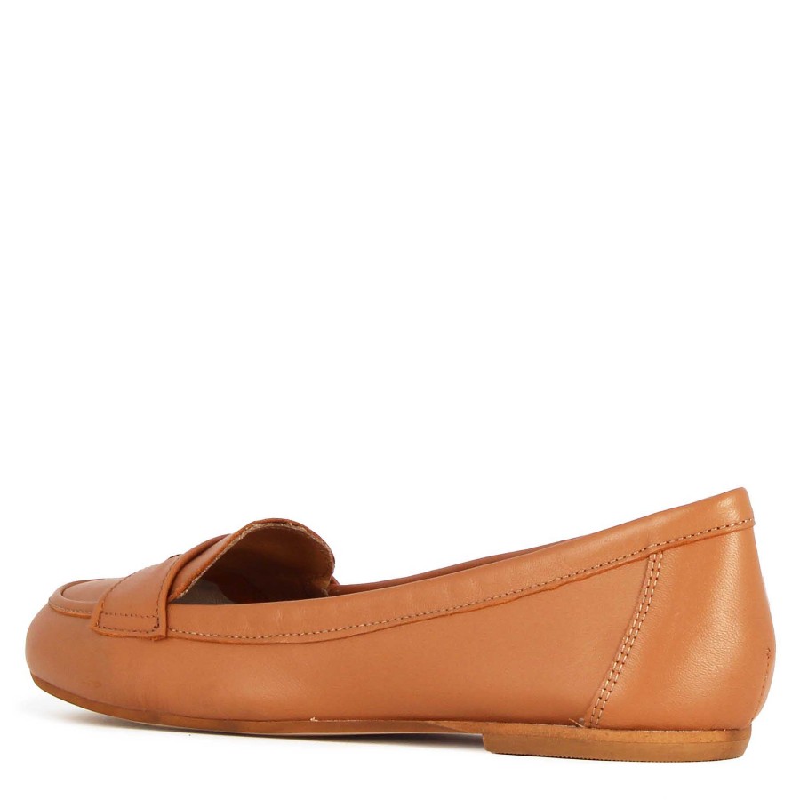 Leonardo Classic Women'S Ballet Flat In Brown Leather