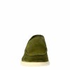 Leonardo Flexible Women'S Moccasin In Green Suede