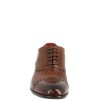 Leonardo Men'S Lace-Up Shoes Handmade In Montecarlo Brandy Leather