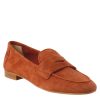 Leonardo Handmade Women'S Moccasin In Handmade Tan Suede.