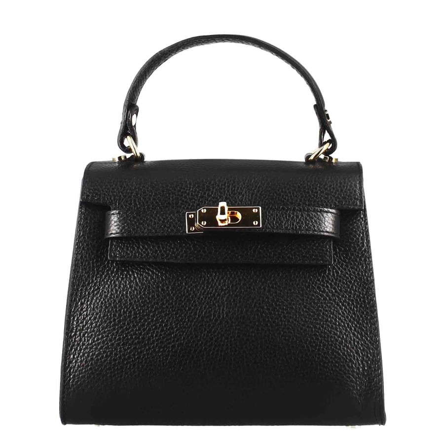 Leonardo Lady K Women'S Handbag In Black Leather