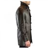 Leonardo Rodrigo Men'S Formal Jacket Handmade In Dark Brown Lambskin