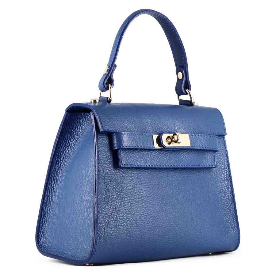 Leonardo Lady K Women'S Handbag In Blue Leather