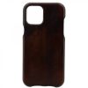 Leonardo Iphone Cover In Hand-Buffed Dark Brown Leather