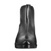 Leonardo Smooth Women'S Chelsea With Medium Heel In Black Leather