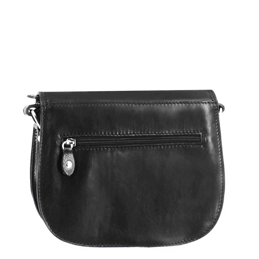 Leonardo Essential Women'S Bag In Black Smooth Leather