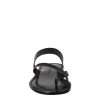 Leonardo Nebula Women'S Ancient Roman Style Sandals In Black Leather