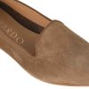 Leonardo Pointed Ballerina Shoes For Women In Brown Suede