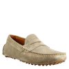 Leonardo Gray Lined Moccasin For Men In Suede