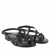 Leonardo Solace Women'S Ancient Roman Style Sandals In Black Leather