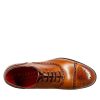 Leonardo Elegant Brown Semi Brogue Oxford For Men In Leather