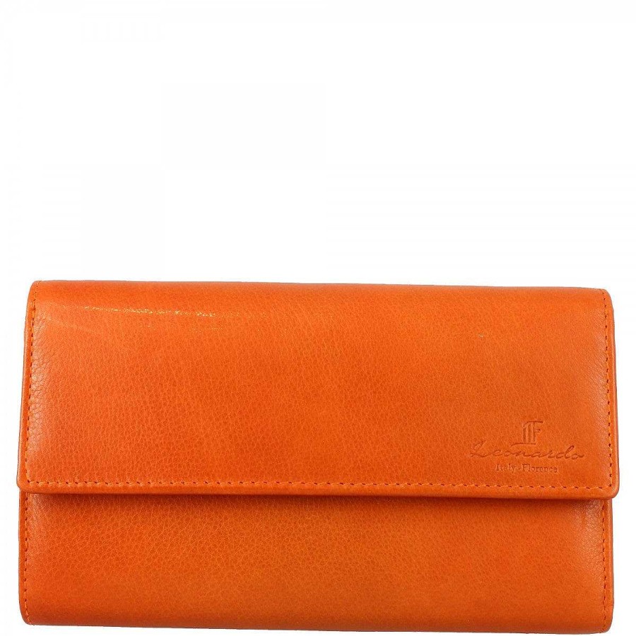 Leonardo Wallet Made Of Nappa With Compartment For Credit Cards, Banknotes And Coins In Various Colours