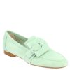 Leonardo Women'S Mint Suede Moccasin.