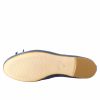 Leonardo Lightweight Blue Unlined Women'S Ballet Flats In Smooth Leather