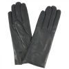 Leonardo Elegant Handmade Women'S Gloves In Gray Nappa