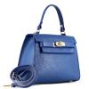 Leonardo Lady K Women'S Handbag In Blue Leather